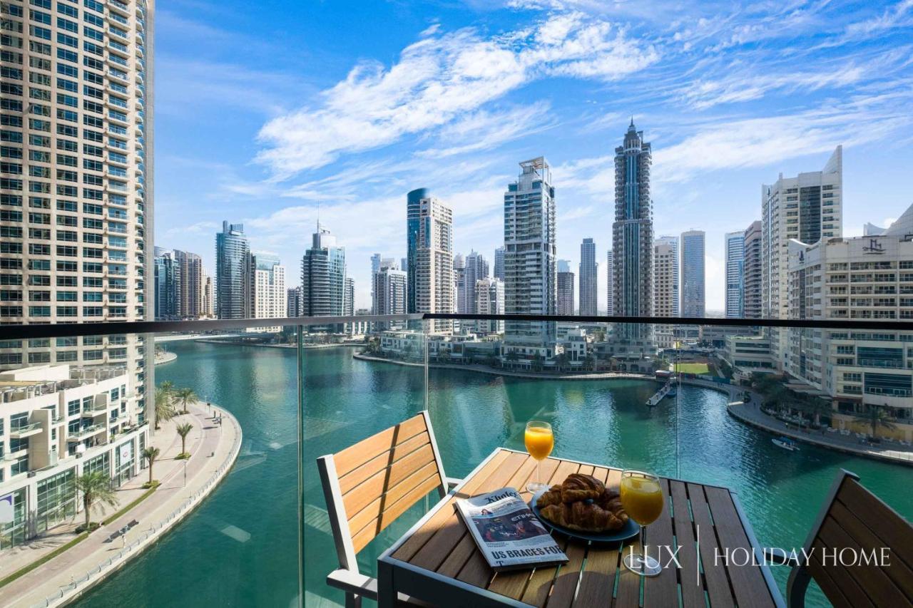 Lux - Contemporary Suite With Full Marina View Dubai Esterno foto