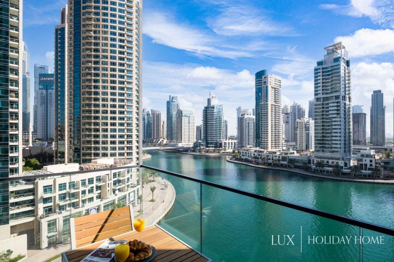 Lux - Contemporary Suite With Full Marina View Dubai Esterno foto