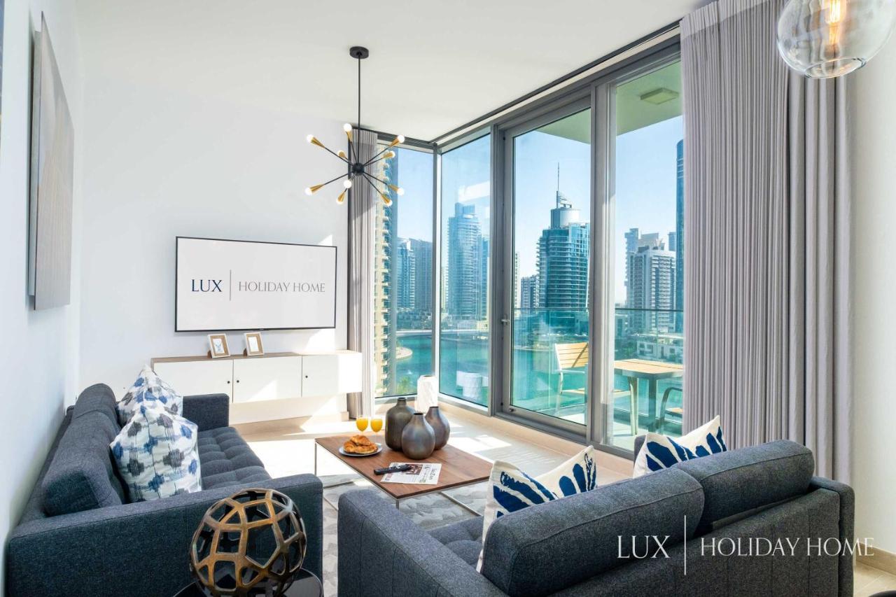 Lux - Contemporary Suite With Full Marina View Dubai Esterno foto