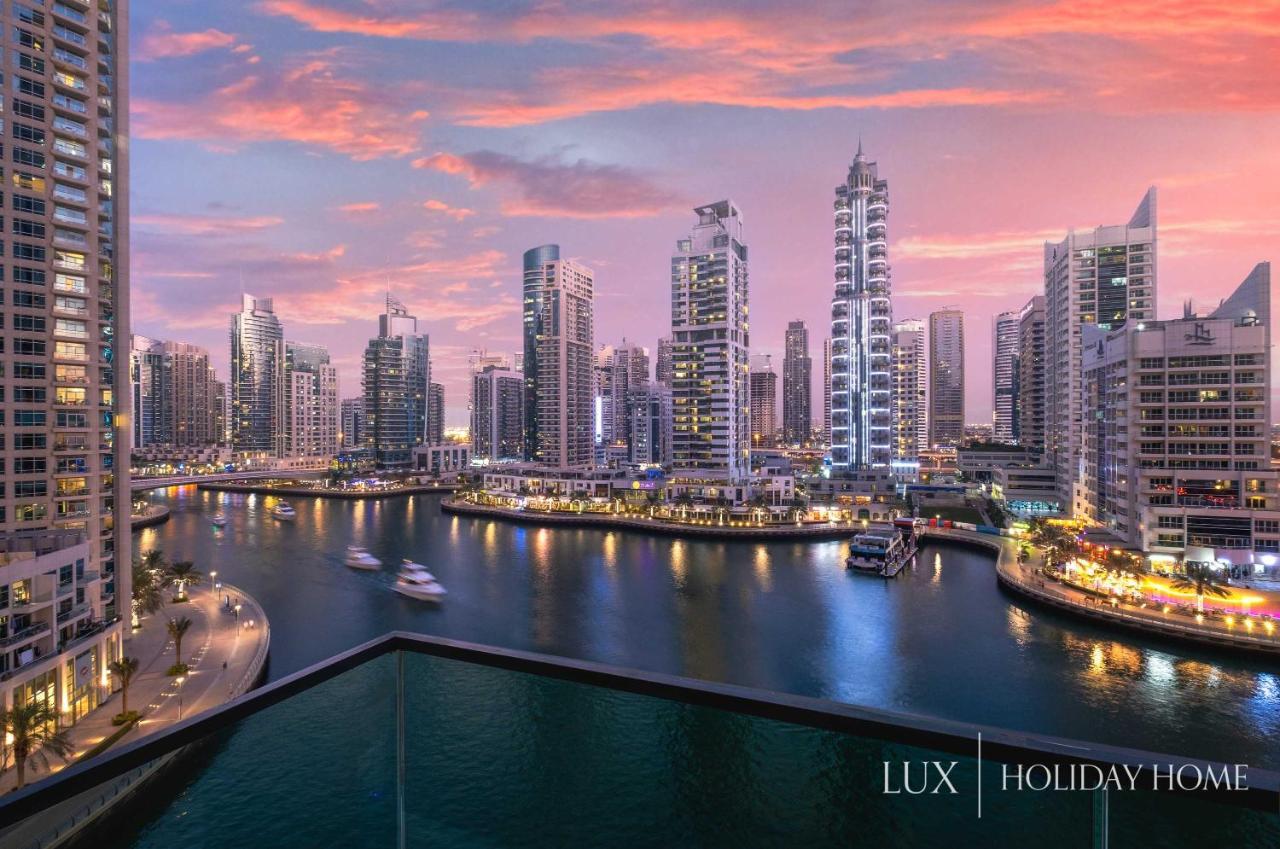Lux - Contemporary Suite With Full Marina View Dubai Esterno foto