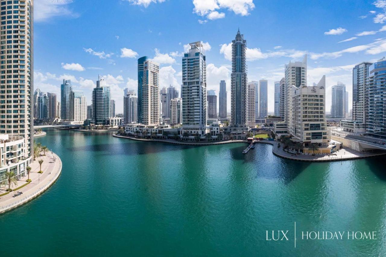 Lux - Contemporary Suite With Full Marina View Dubai Esterno foto