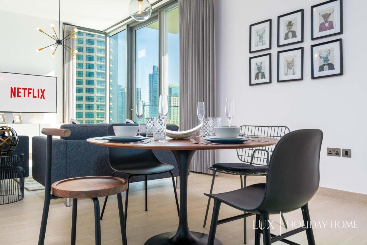 Lux - Contemporary Suite With Full Marina View Dubai Esterno foto