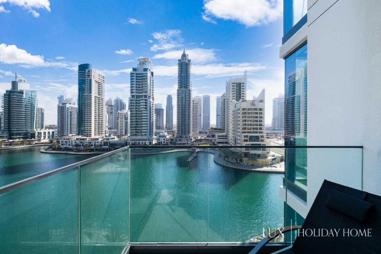 Lux - Contemporary Suite With Full Marina View Dubai Esterno foto