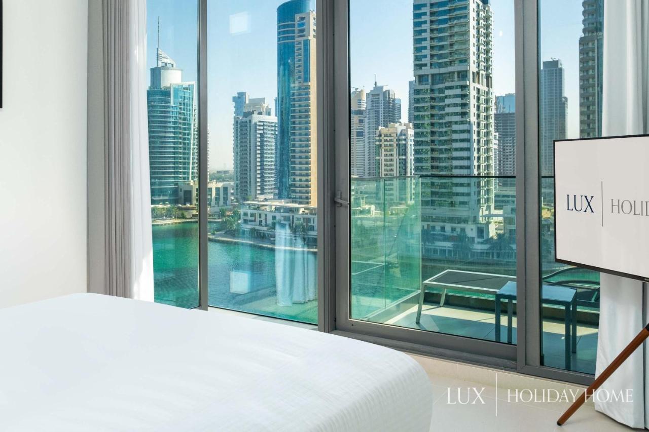 Lux - Contemporary Suite With Full Marina View Dubai Esterno foto