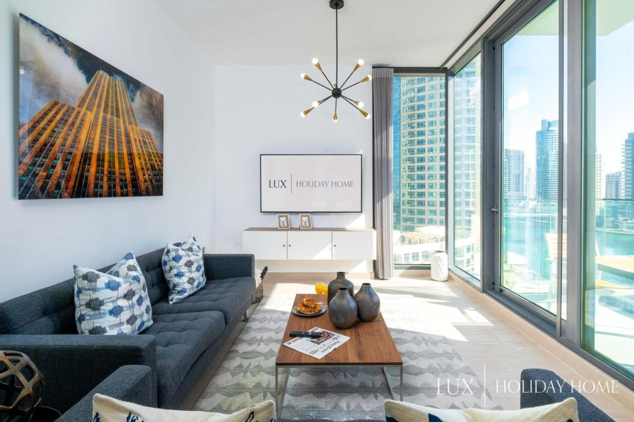 Lux - Contemporary Suite With Full Marina View Dubai Esterno foto